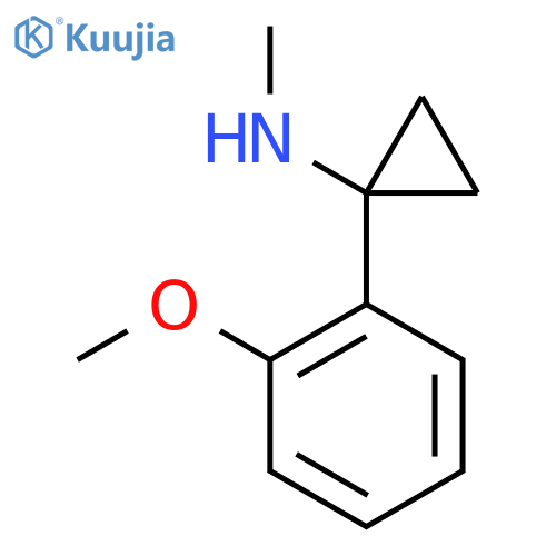 1-(2-methoxyphenyl)-N-methylcyclopropan-1-amine structure