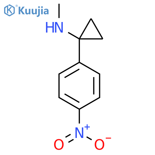 N-methyl-1-(4-nitrophenyl)cyclopropan-1-amine structure