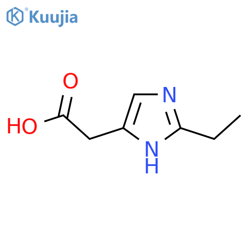 2-(2-ethyl-1H-imidazol-4-yl)acetic acid structure