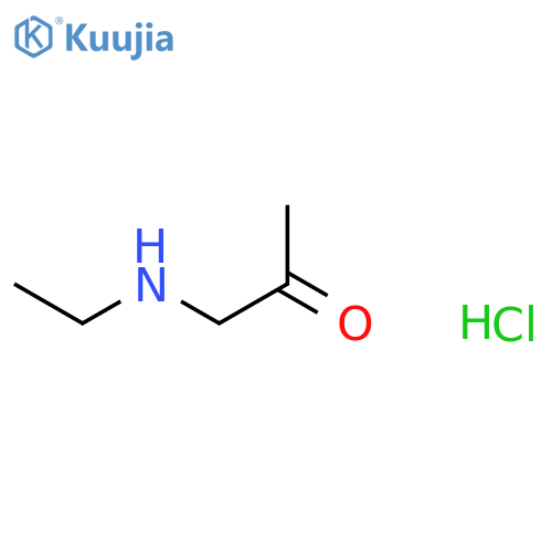 1-(ethylamino)propan-2-one hydrochloride structure
