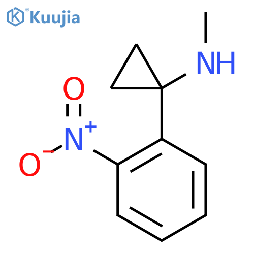 N-methyl-1-(2-nitrophenyl)cyclopropan-1-amine structure