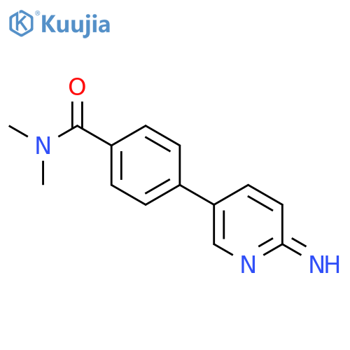 4-(6-aminopyridin-3-yl)-N,N-dimethylbenzamide structure