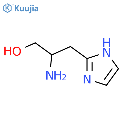 2-amino-3-(1H-imidazol-2-yl)propan-1-ol structure
