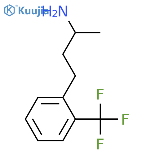 4-2-(trifluoromethyl)phenylbutan-2-amine structure