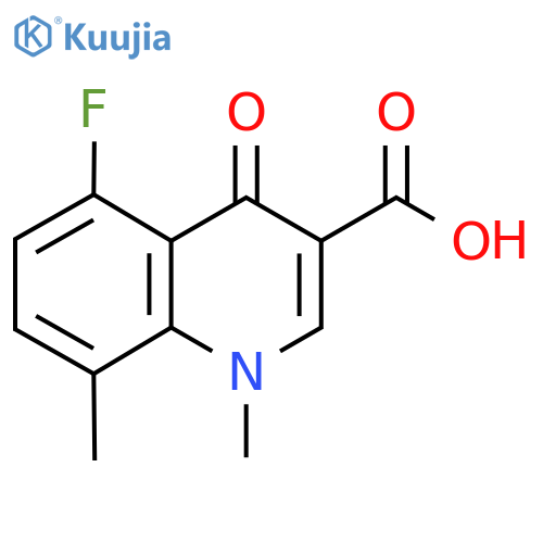 5-Fluoro-1,8-dimethyl-4-oxo-1,4-dihydroquinoline-3-carboxylic acid structure