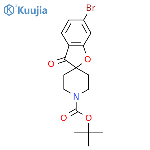 tert-Butyl 6-bromo-3-oxo-3H-spiro[benzofuran-2,4'-piperidine]-1'-carboxylate structure