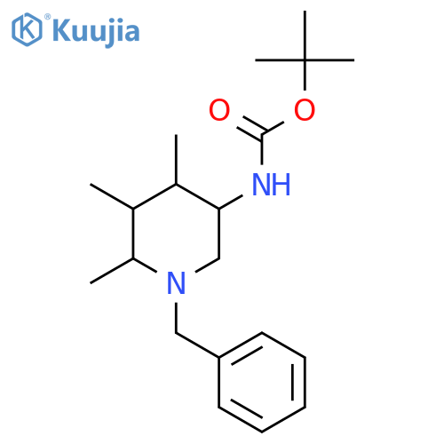 tert-butyl N-(1-benzyl-4,5,6-trimethylpiperidin-3-yl)carbamate structure