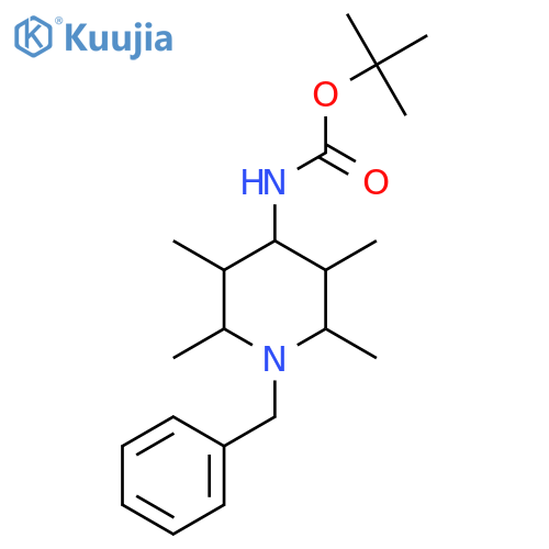 tert-butyl N-(1-benzyl-2,3,5,6-tetramethylpiperidin-4-yl)carbamate structure