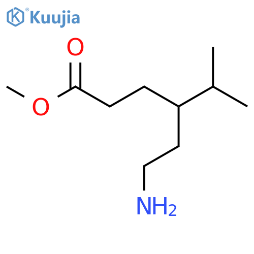methyl 6-amino-4-(propan-2-yl)hexanoate structure