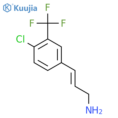 3-4-chloro-3-(trifluoromethyl)phenylprop-2-en-1-amine structure
