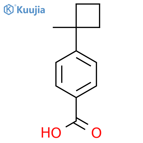 4-(1-Methylcyclobutyl)benzoic acid structure