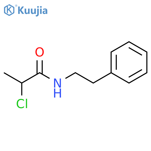 2-chloro-N-(2-phenylethyl)propanamide structure