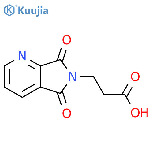 3-{5,7-dioxo-5H,6H,7H-pyrrolo[3,4-b]pyridin-6-yl}propanoic acid structure