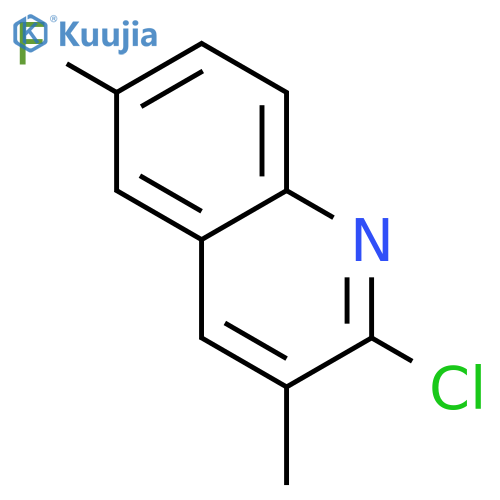 2-Chloro-6-fluoro-3-methylquinoline structure