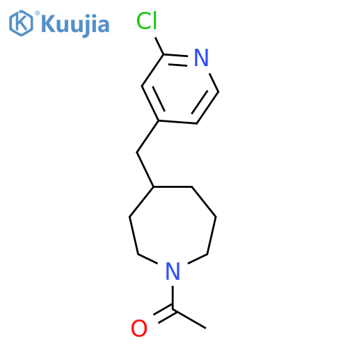 1-(4-((2-Chloropyridin-4-yl)methyl)azepan-1-yl)ethanone structure
