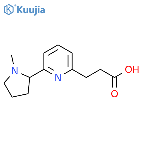 3-(6-(1-Methylpyrrolidin-2-yl)pyridin-2-yl)propanoic acid structure