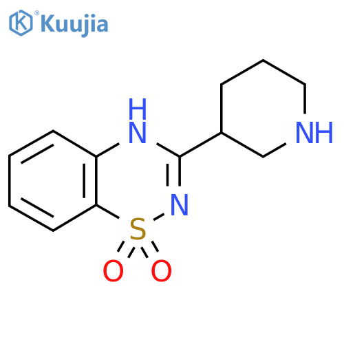 3-(piperidin-3-yl)-2H-1lambda6,2,4-benzothiadiazine-1,1-dione structure