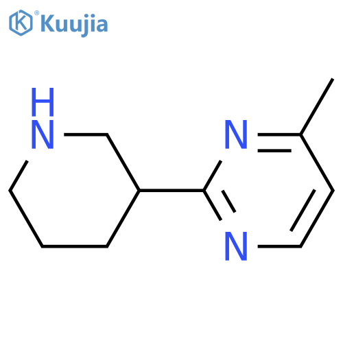 4-Methyl-2-(piperidin-3-yl)pyrimidine structure