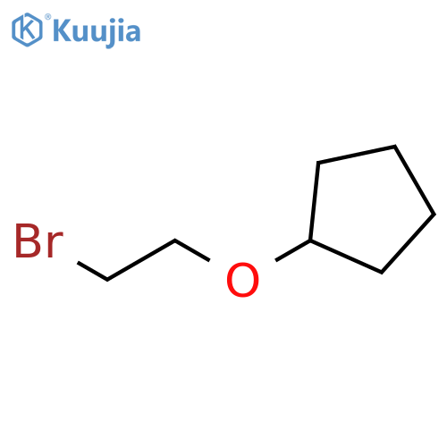 (2-bromoethoxy)cyclopentane structure