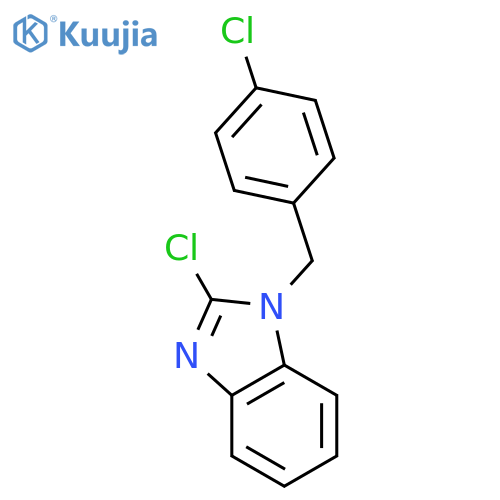 1H-Benzimidazole, 2-chloro-1-[(4-chlorophenyl)methyl]- structure