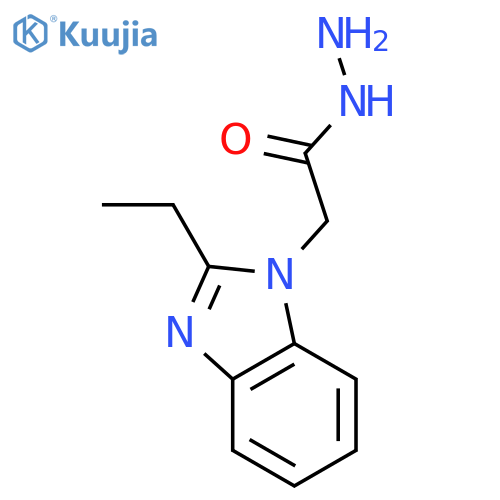 2-(2-ethyl-1H-1,3-benzodiazol-1-yl)acetohydrazide structure