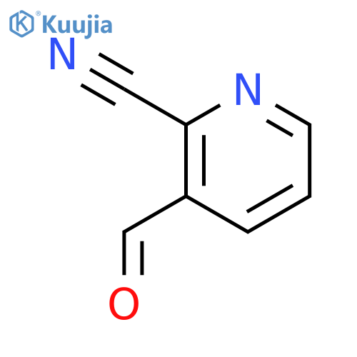 3-formylpyridine-2-carbonitrile structure
