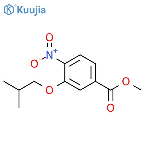 Benzoic acid, 3-(2-methylpropoxy)-4-nitro-, methyl ester structure
