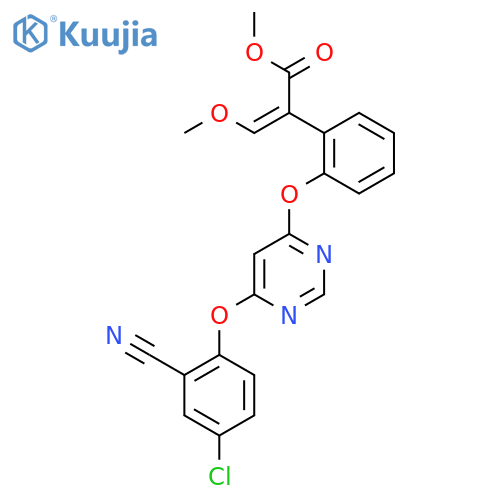 (E)-Methyl 2-(2-((6-(4-chloro-2-cyanophenoxy)pyrimidin-4-yl)oxy)phenyl)-3-methoxyacrylate structure