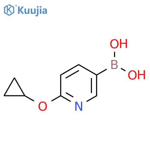 (6-Cyclopropoxypyridin-3-yl)boronic acid structure
