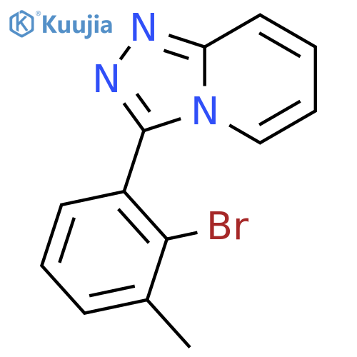 3-(2-bromo-3-methylphenyl)-[1,2,4]triazolo[4,3-a]pyridine structure