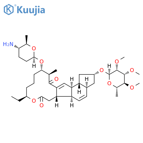 1H-as-Indaceno[3,2-d]oxacyclododecin-7,15-dione,13-[[(2R,5S,6R)-5-aminotetrahydro-6-methyl-2H-pyran-2-yl]oxy]-2-[(6-deoxy-2,3,4-tri-O-methyl-a-L-mannopyranosyl)oxy]-9-ethyl-2,3,3a,5a,5b,6,9,10,11,12,13,14,16a,16b-tetradecahydro-14-methyl-,(2R,3aS,5aR,5bS,9S,13S,14R,16aS,16bR)- structure