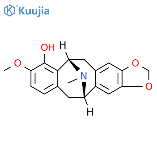 Benzo[5,6]cycloocta[1,2-f]-1,3-benzodioxol-5,11-imin-10-ol,5,6,11,12-tetrahydro-9-methoxy-14-methyl-, (5S)- (9CI) structure