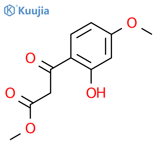 Methyl 3-(2-hydroxy-4-methoxyphenyl)-3-oxopropanoate structure