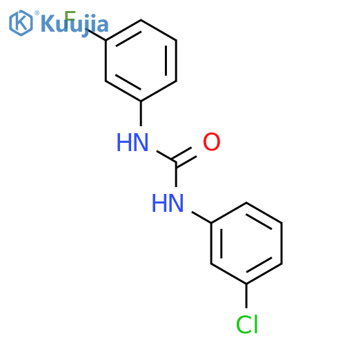 Urea,N-(3-chlorophenyl)-N'-(3-fluorophenyl)- structure