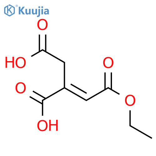 1-Propene-1,2,3-tricarboxylicacid, monoethyl ester (9CI) structure