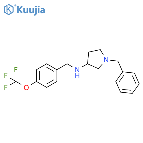 3-Pyrrolidinamine, 1-(phenylmethyl)-N-[[4-(trifluoromethoxy)phenyl]methyl]- structure