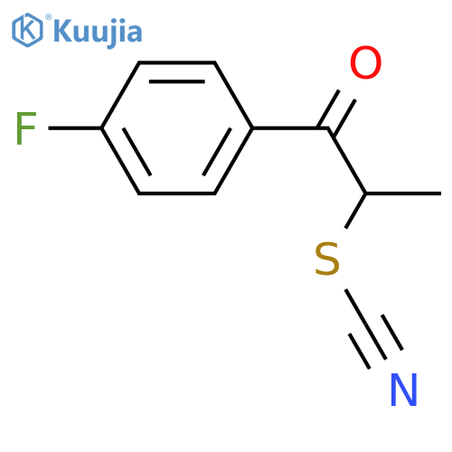 2-(cyanosulfanyl)-1-(4-fluorophenyl)propan-1-one structure