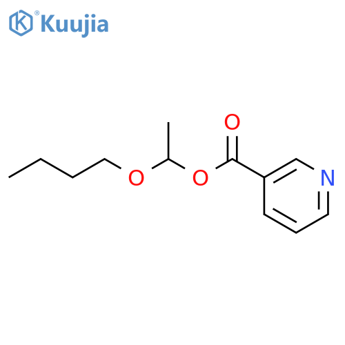 3-Pyridinecarboxylicacid, butoxyethyl ester structure