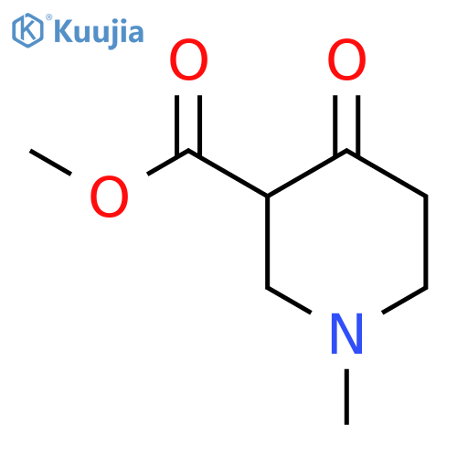 Methyl 1-methyl-4-oxopiperidine-3-carboxylate structure