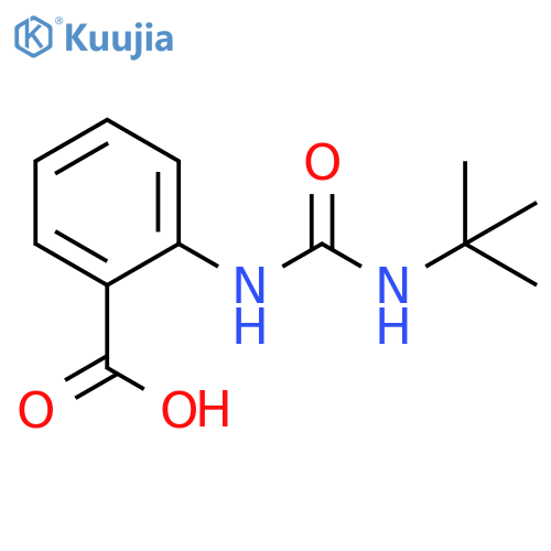 2-(3-(tert-butyl)ureido)benzoic acid structure