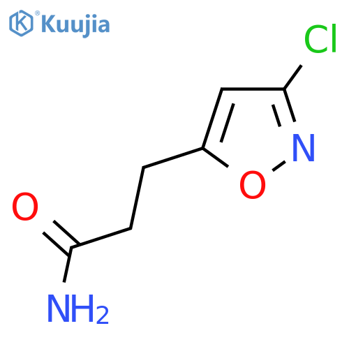 3-(3-Chloroisoxazol-5-yl)propanamide structure