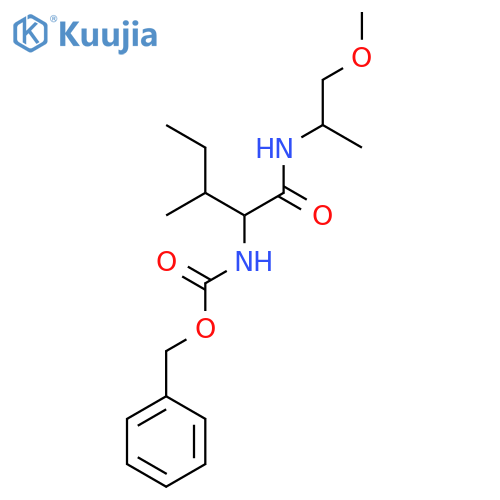 Carbamic acid, N-[1-[[(2-methoxy-1-methylethyl)amino]carbonyl]-2-methylbutyl]-, phenylmethyl ester structure