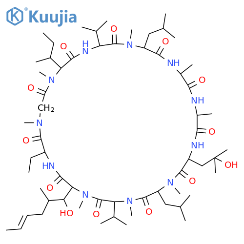 Cyclosporin A,3-(4-hydroxy-L-leucine)- (9CI) structure
