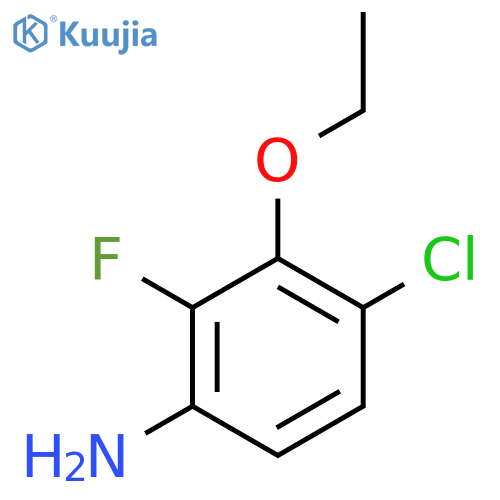 4-Chloro-3-ethoxy-2-fluoroaniline structure