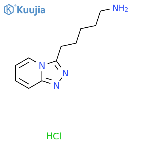 (5-1,2,4Triazolo4,3-apyridin-3-ylpentyl)amine hydrochloride structure