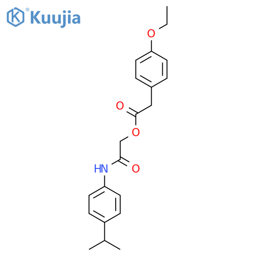 {[4-(Propan-2-yl)phenyl]carbamoyl}methyl 2-(4-ethoxyphenyl)acetate structure