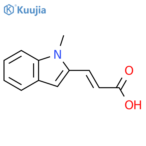 2-Propenoic acid, 3-(1-methyl-1H-indol-2-yl)-, (2E)- structure