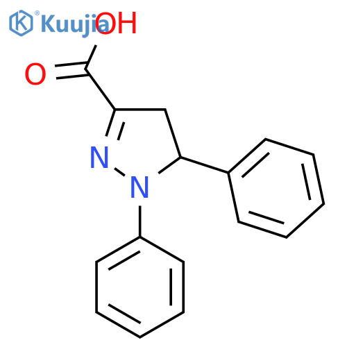 1,5-diphenyl-4,5-dihydro-1H-pyrazole-3-carboxylic acid structure