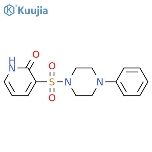 3-(4-Phenylpiperazin-1-yl)sulfonyl-1,2-dihydropyridin-2-one structure