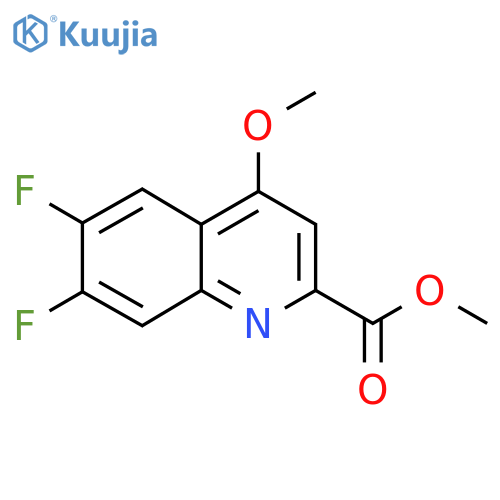 Methyl 6,7-difluoro-4-methoxyquinoline-2-carboxylate structure